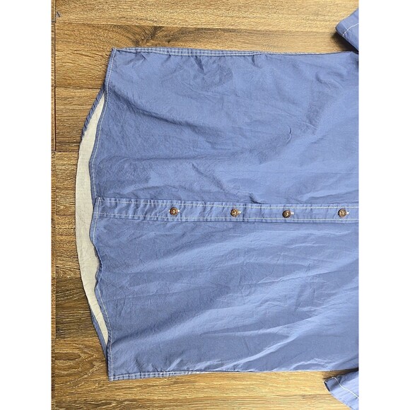 BoozeLeLe 1950s Atomic Rocket Western Button-Down Shirt Mens Medium Blue - Picture 2 of 10